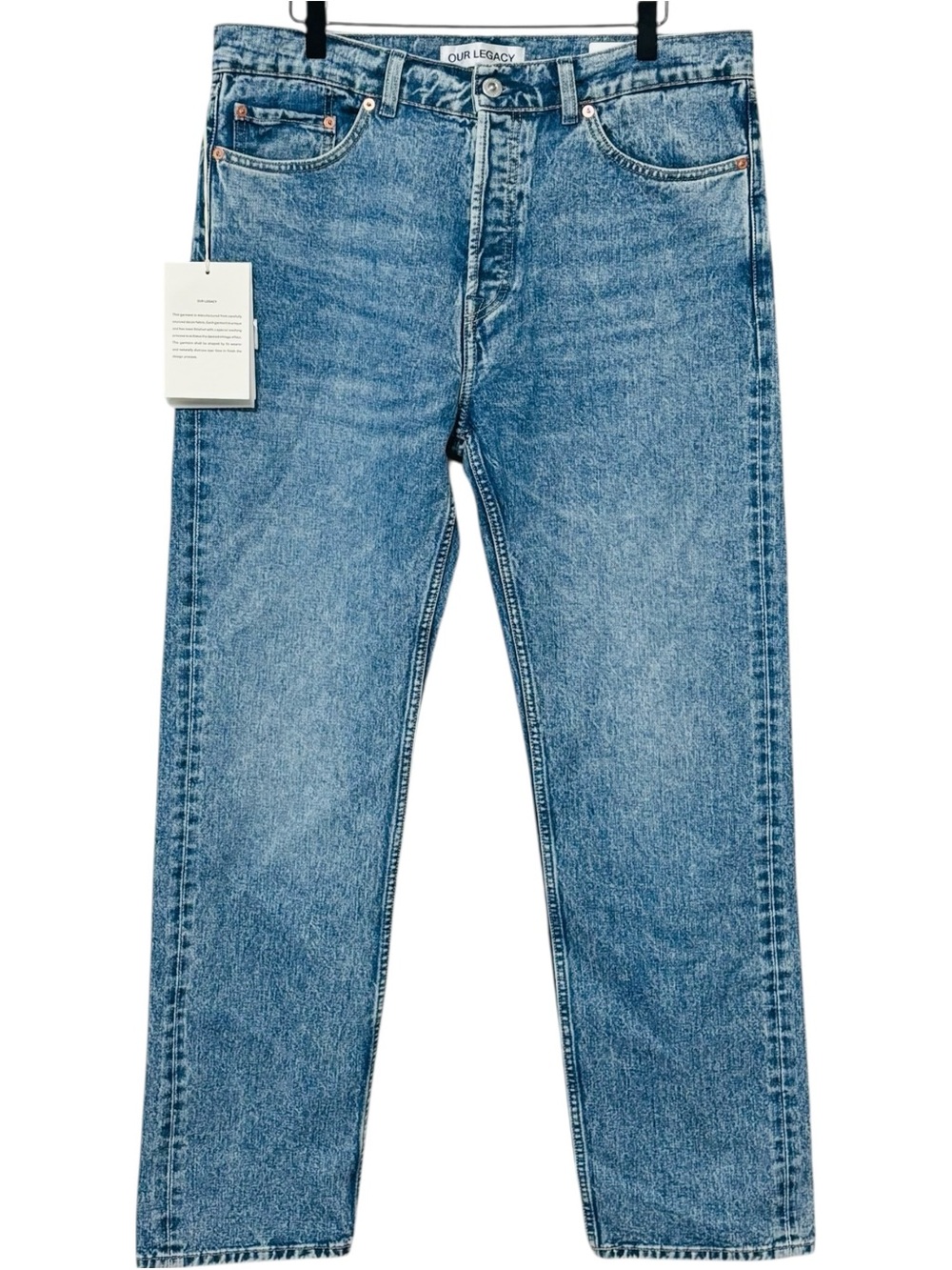Our Legacy First Cut Jeans 34 Mens Left Hand Twill Chopper Wash Denim M2245FH